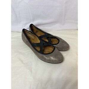 Sofft Barris 1108891 Women 9M Bronze Gray Leather  Driver Moccasin Loafer Shoes